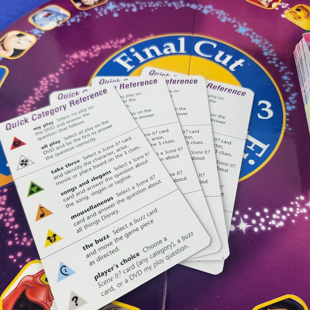 Disney Scene It? Family‎ Trivia Board Game DVD Original 1st Edition VGC - Picture 7 of 11